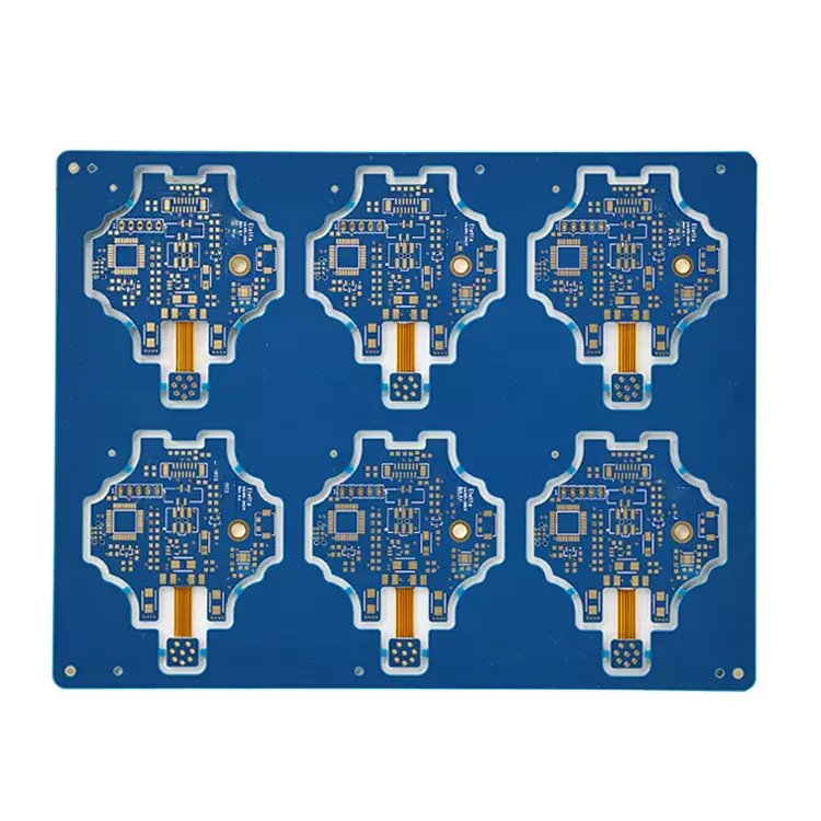 Blue Solder Mask Rigid-Flex PCB (R-FPCB)