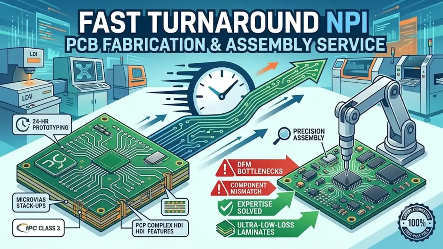 Fast Turnaround NPI PCB Fabrication and Assembly Service